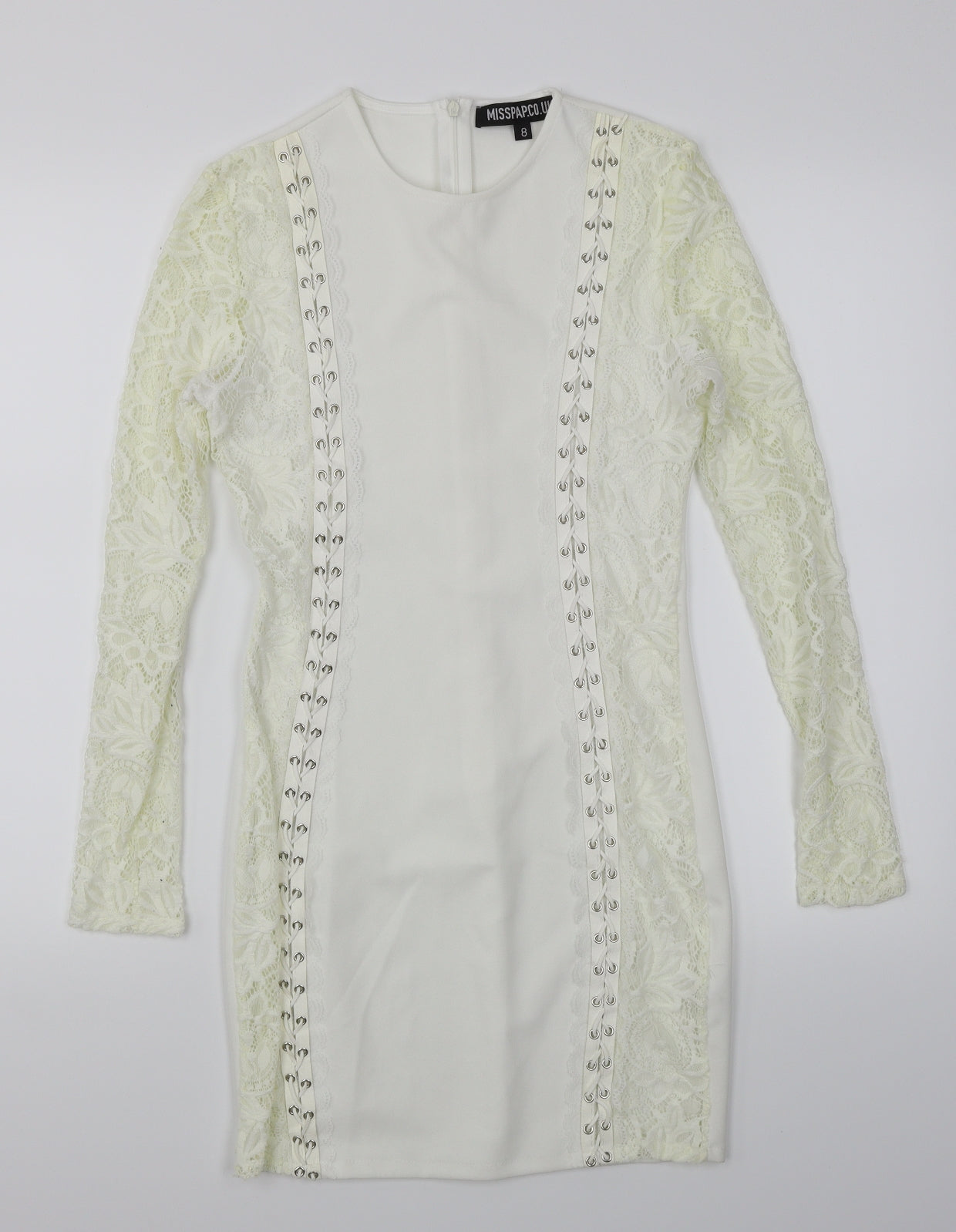 Misspap Womens White   Bodycon  Size 8