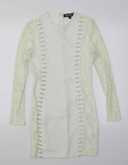 Misspap Womens White   Bodycon  Size 8