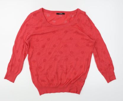 George Womens Pink  Knit Shrug Jumper Size 10