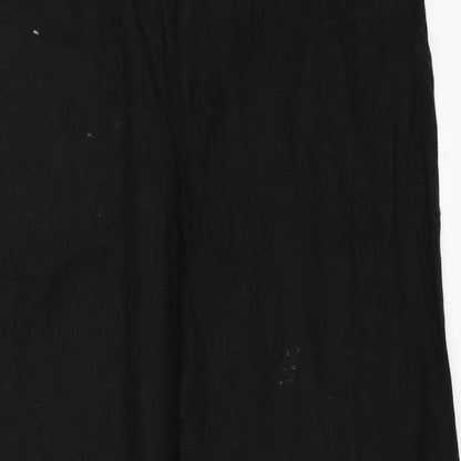 Womens UK Size 14 Papaya Regular Fit  Black Trousers