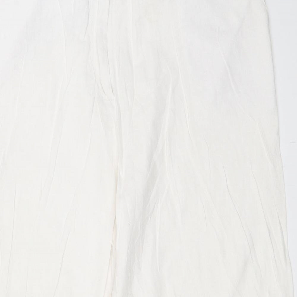 Womens UK Size 14 Evie Regular Fit  White Trousers
