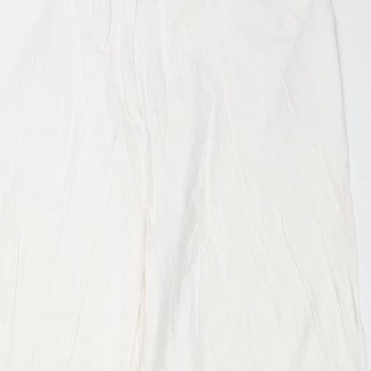 Womens UK Size 14 Evie Regular Fit  White Trousers