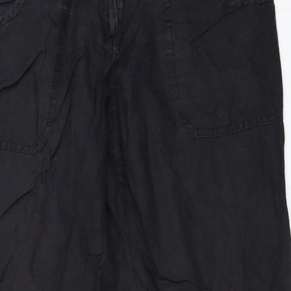 Womens UK Size 40 H&M Regular Fit  Black Trousers