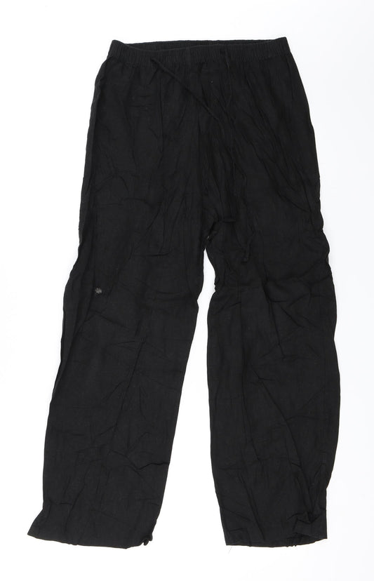 Womens UK Size 16 Saloos Regular Fit  Black Trousers