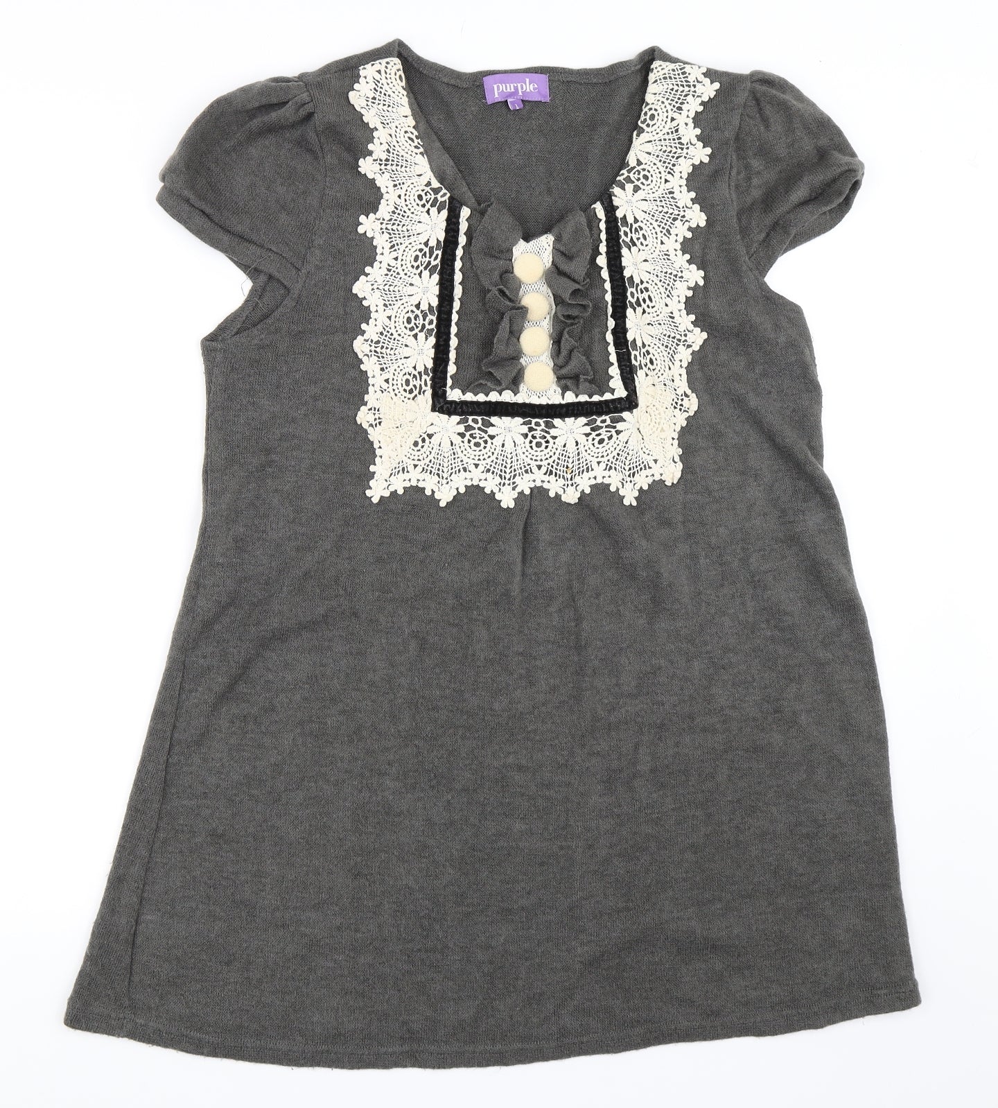 Purple Womens Grey   Shift  Size L