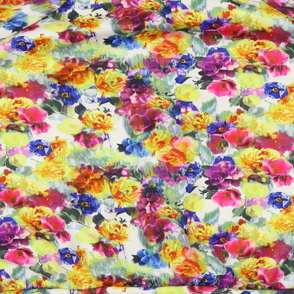 Preworn Womens Multicoloured Floral  Full Zip Sweatshirt Size 14