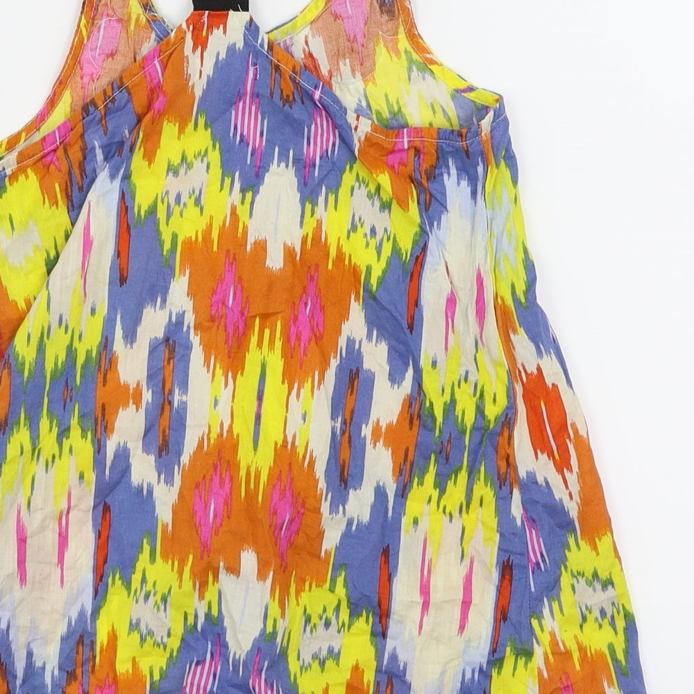 M&S Girls Multicoloured Batik  Camisole Dress Shirt Size 9 Years