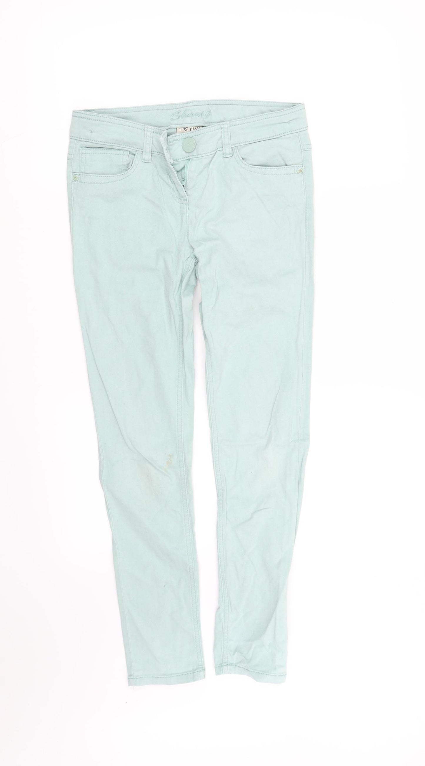 NEXT Girls Green   Straight Jeans Size 12 Years