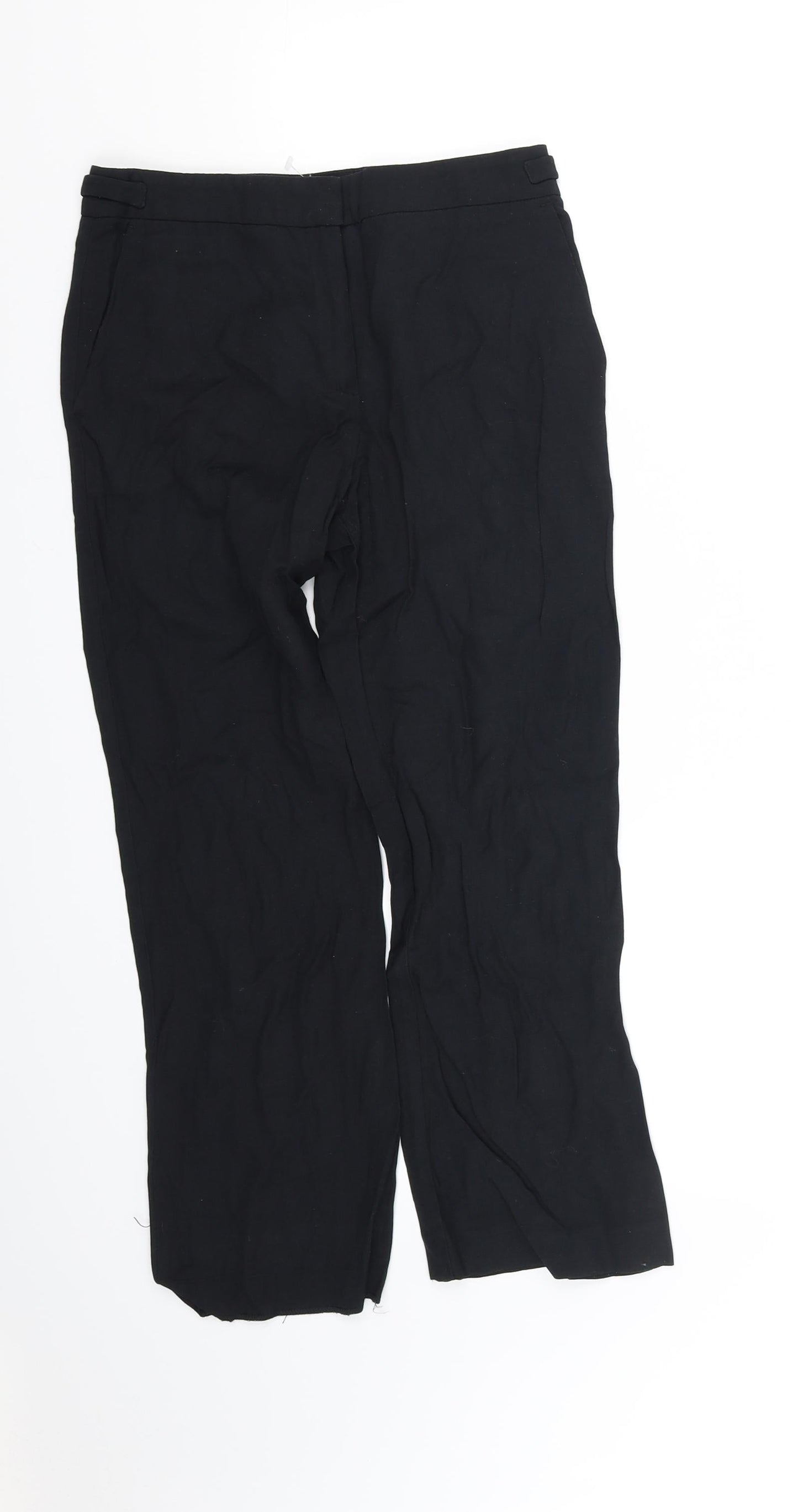 Womens UK Size 10 pre worn Regular Fit Straight Black Jeans