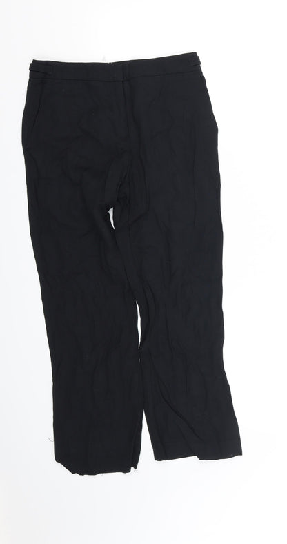 Womens UK Size 10 pre worn Regular Fit Straight Black Jeans