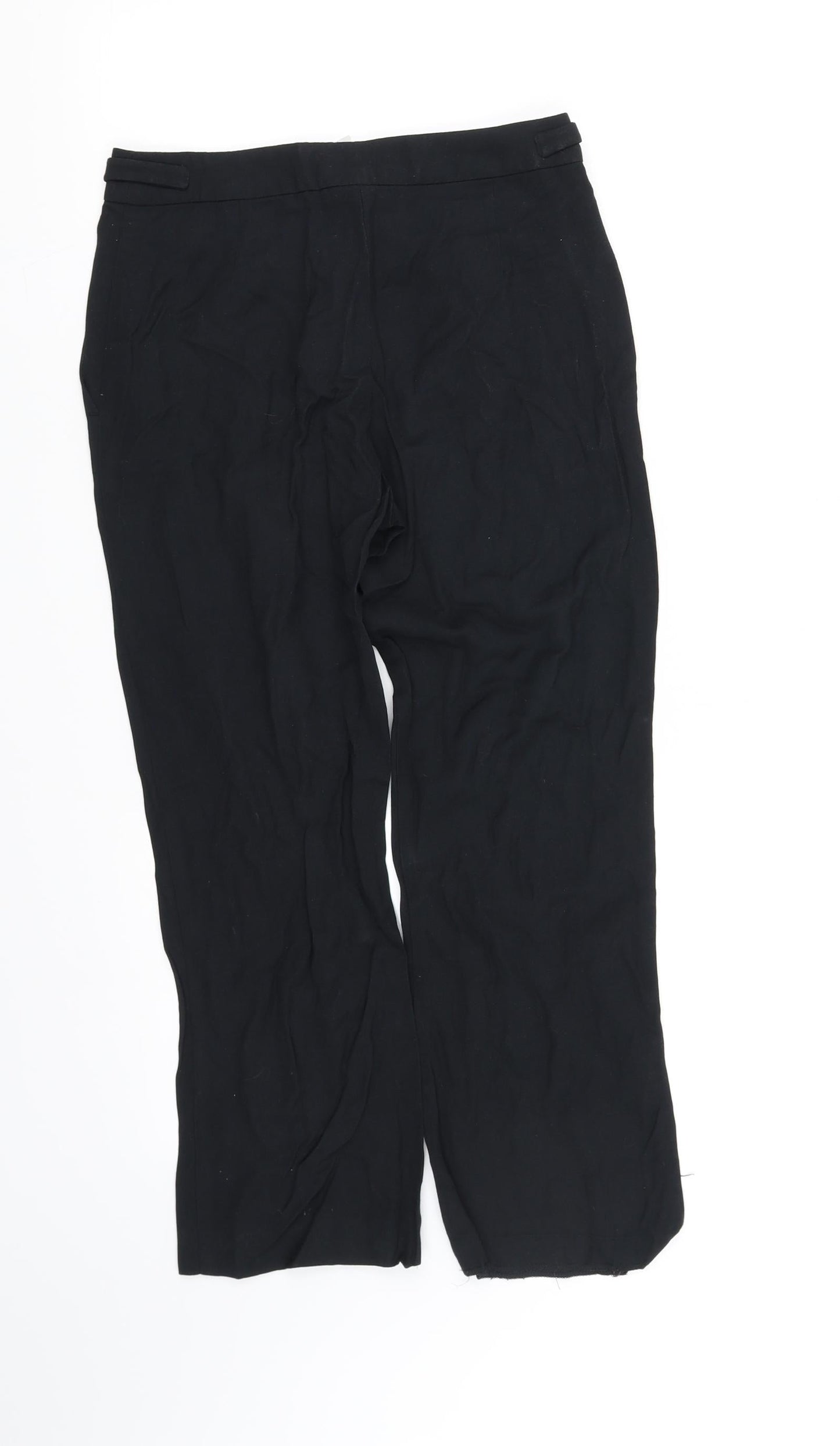 Womens UK Size 10 pre worn Regular Fit Straight Black Jeans