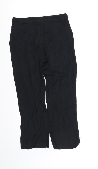 Womens UK Size 10 pre worn Regular Fit Straight Black Jeans