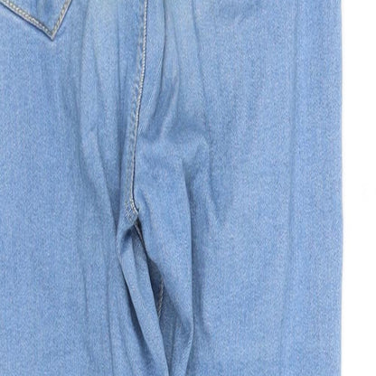 Womens UK Size 8 pre worn Regular Fit  Blue Trousers