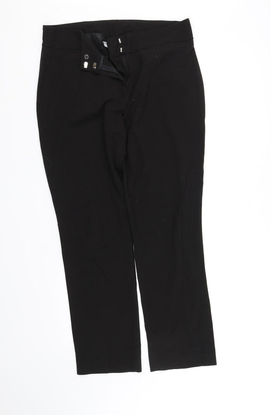 Womens UK Size 30 in trutex Regular Fit  Black Trousers