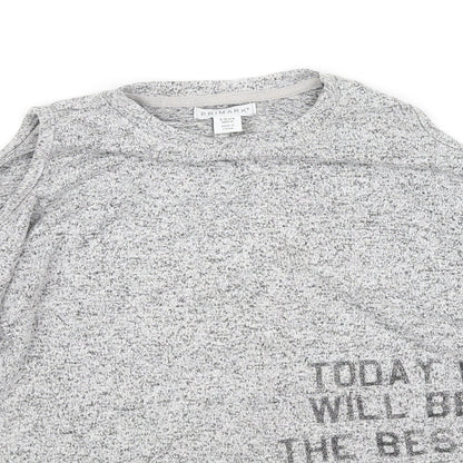 pre worn Girls Grey   Basic T-Shirt Size 9-10 Years