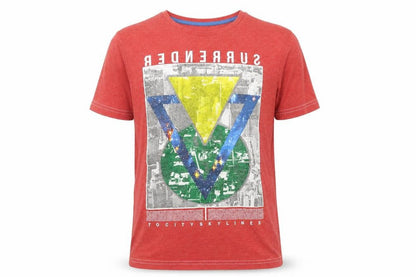 George Boys Red   Basic T-Shirt Size 10 Years