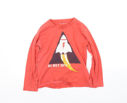 Nutmeg Boys Red   Basic T-Shirt Size 7 Years