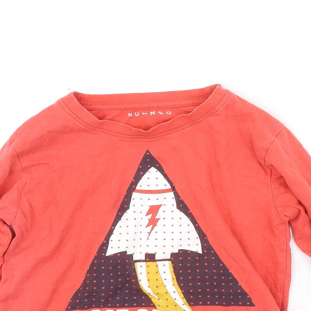 Nutmeg Boys Red   Basic T-Shirt Size 7 Years