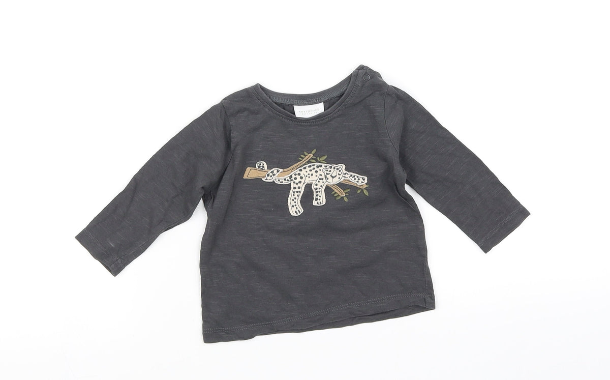 Next Baby Grey   Basic T-Shirt Size 3-6 Months