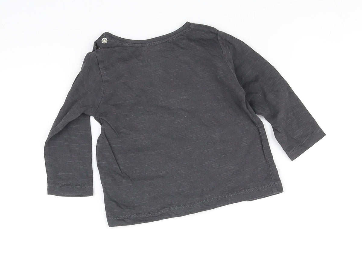 Next Baby Grey   Basic T-Shirt Size 3-6 Months