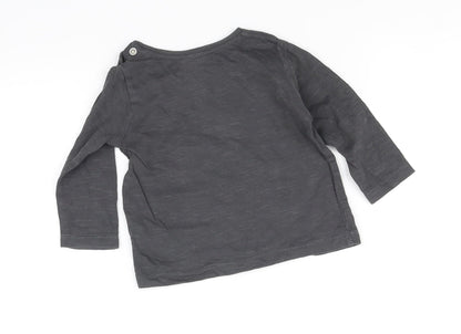 Next Baby Grey   Basic T-Shirt Size 3-6 Months