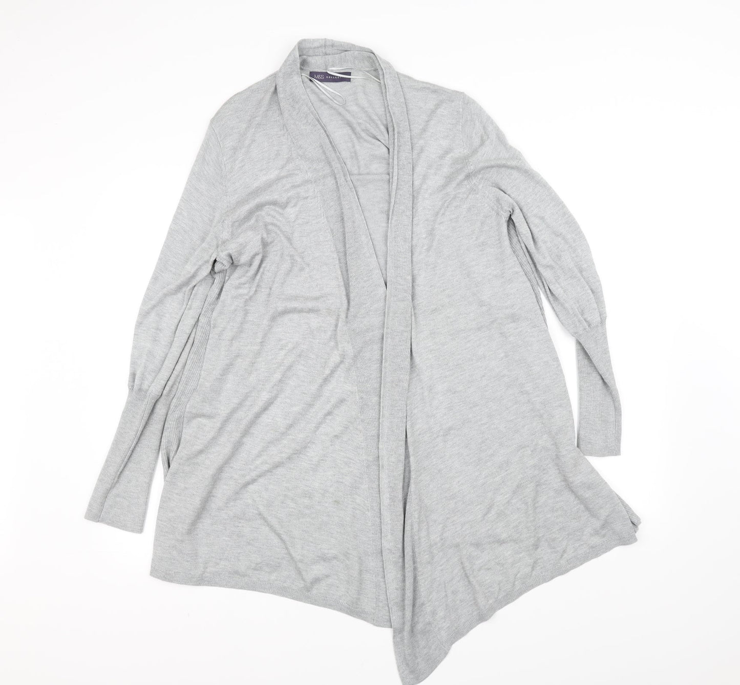 m&s Womens Grey   Cardigan Jumper Size 12
