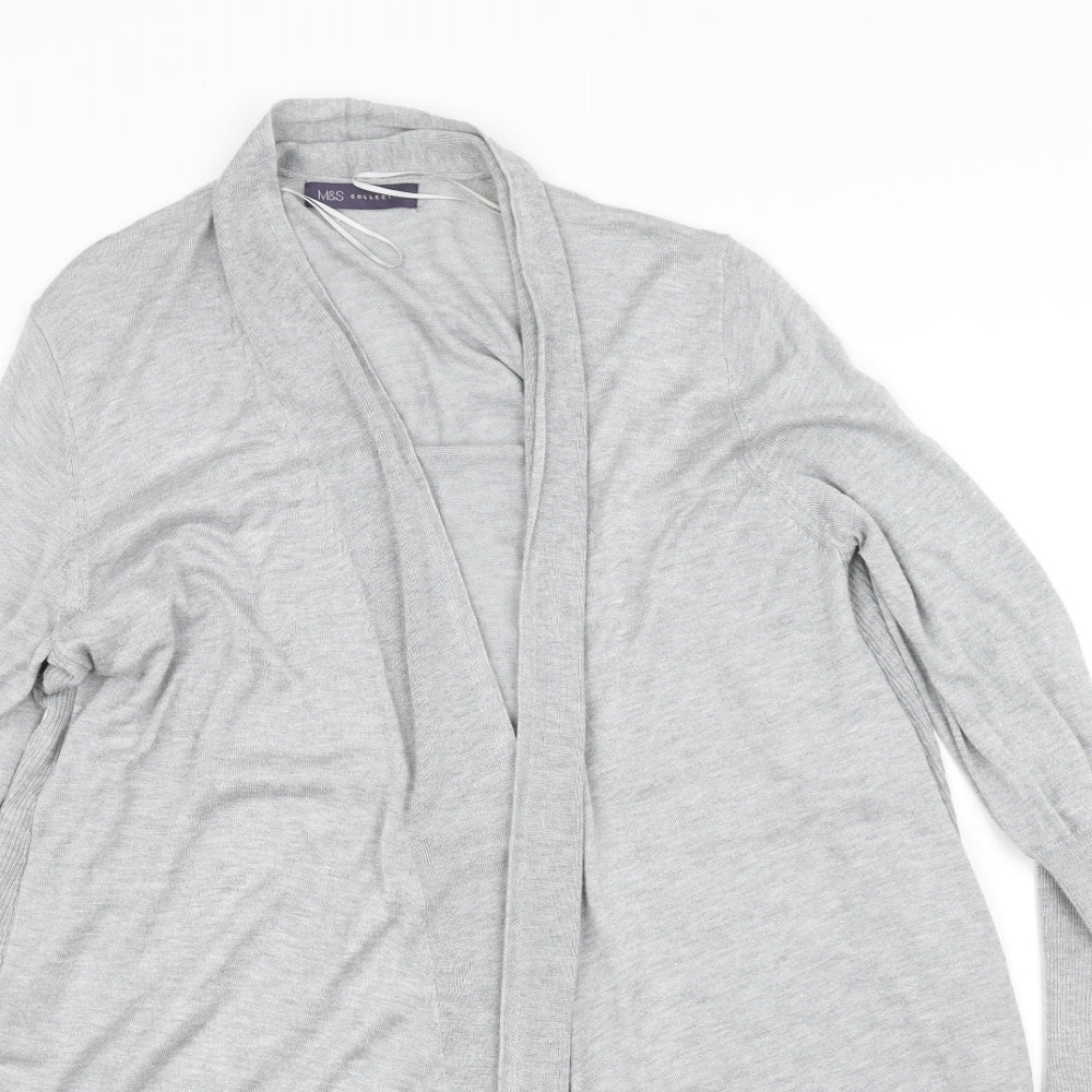 m&s Womens Grey   Cardigan Jumper Size 12