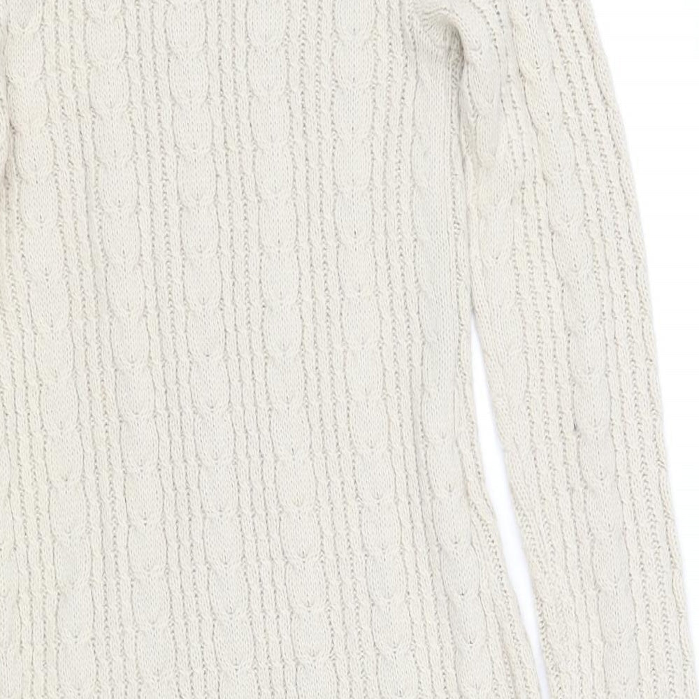 H&M Womens Beige   Fit & Flare  Size 8