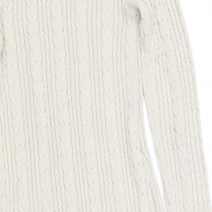H&M Womens Beige   Fit & Flare  Size 8