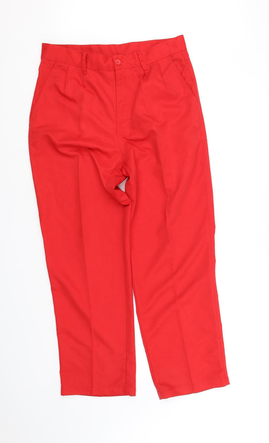 Womens UK Size 32 in Dunlop Regular Fit  Red Trousers