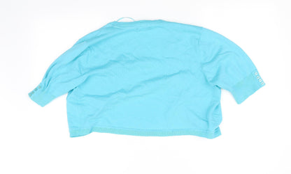 M&Co Girls Blue   Cardigan Sweatshirt Size XL