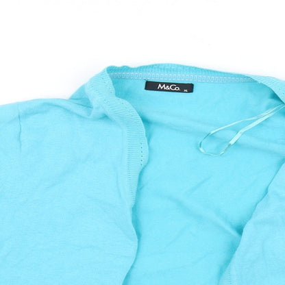 M&Co Girls Blue   Cardigan Sweatshirt Size XL