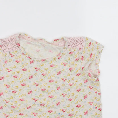 Next Girls White   Basic T-Shirt Size 11 Years