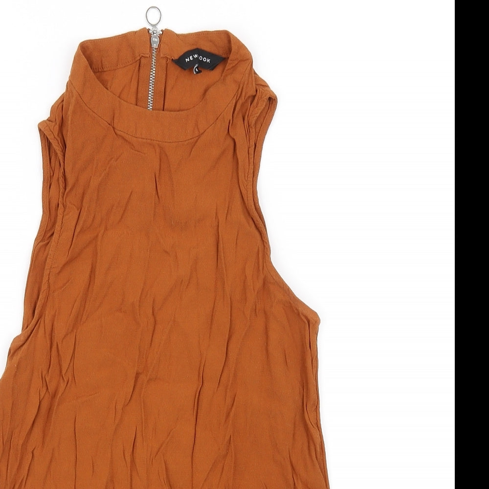 New Look Womens Orange   Fit & Flare  Size 10