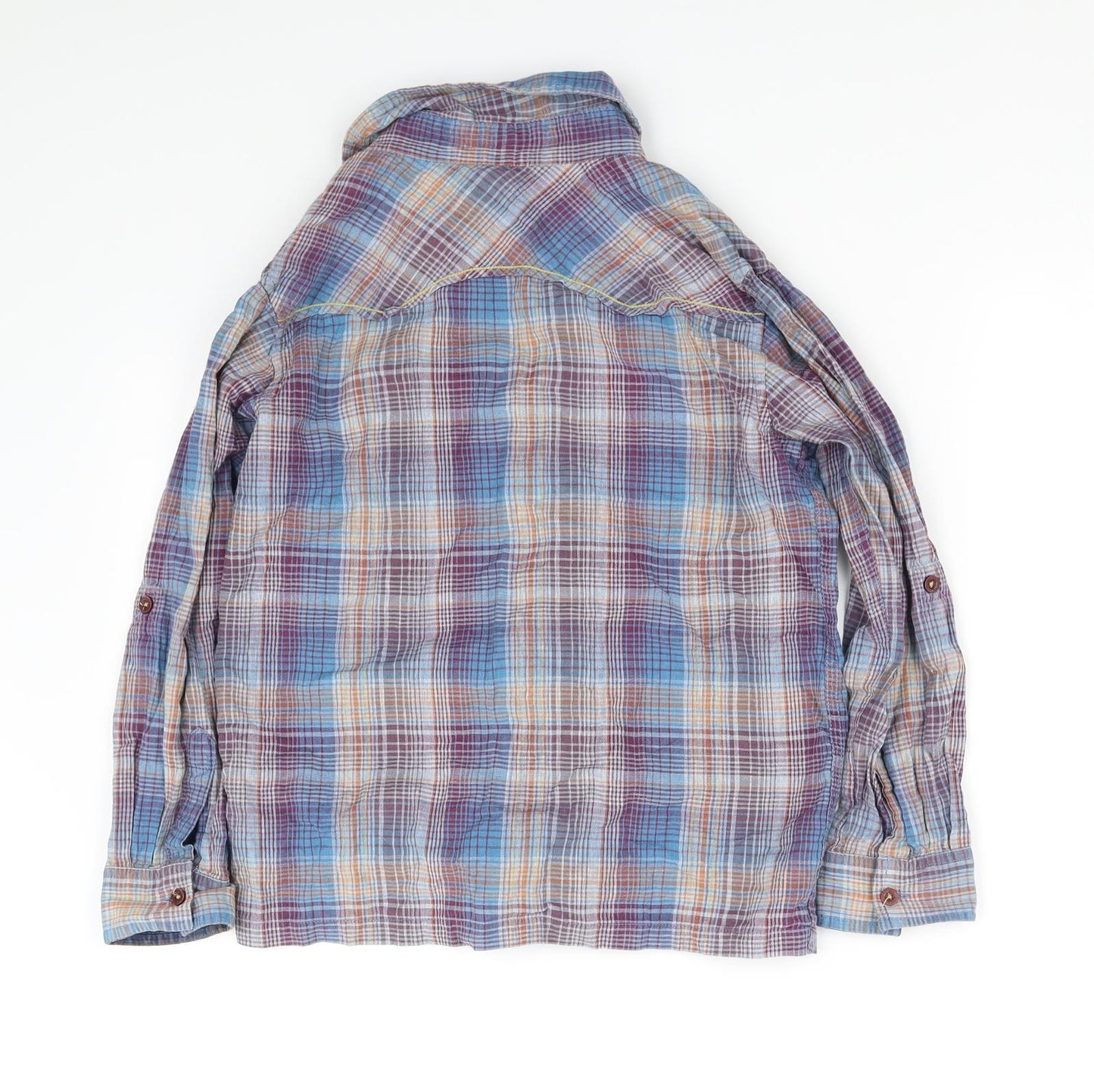 pre worn Girls Blue   Basic Button-Up Size 10-11 Years