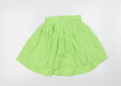 Boohoo Womens Green   Flare Skirt Size 6