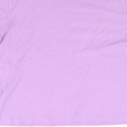 Womens UK Size M BM collection Purple Basic T-Shirt