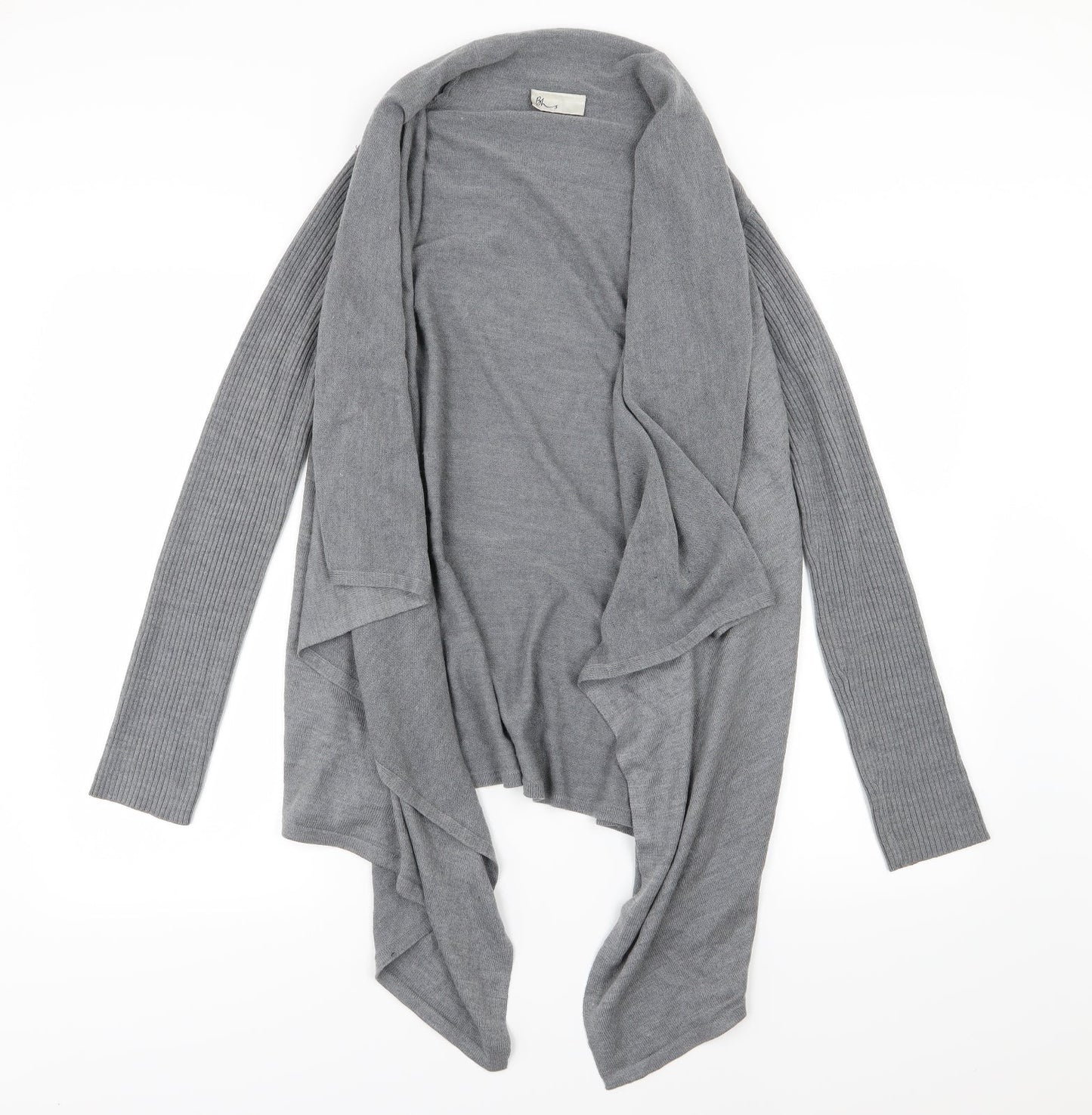 BHS Womens Grey  Knit Cardigan Jumper Size S  - Waterfall