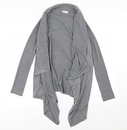 BHS Womens Grey  Knit Cardigan Jumper Size S  - Waterfall