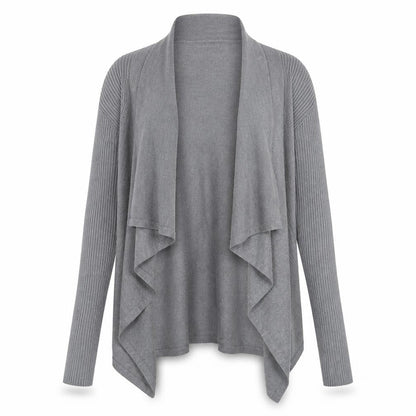 BHS Womens Grey  Knit Cardigan Jumper Size S  - Waterfall