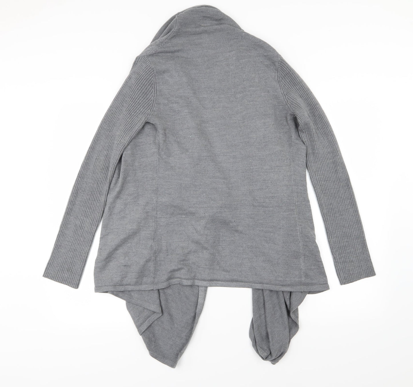 BHS Womens Grey  Knit Cardigan Jumper Size S  - Waterfall