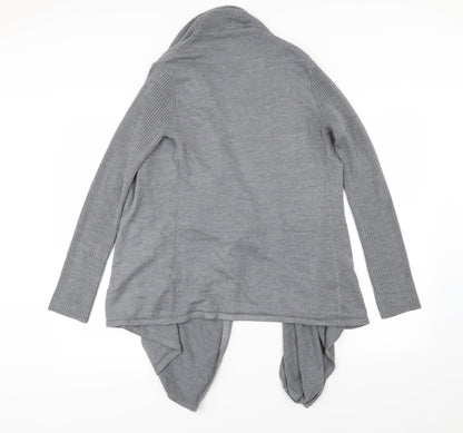 BHS Womens Grey  Knit Cardigan Jumper Size S  - Waterfall
