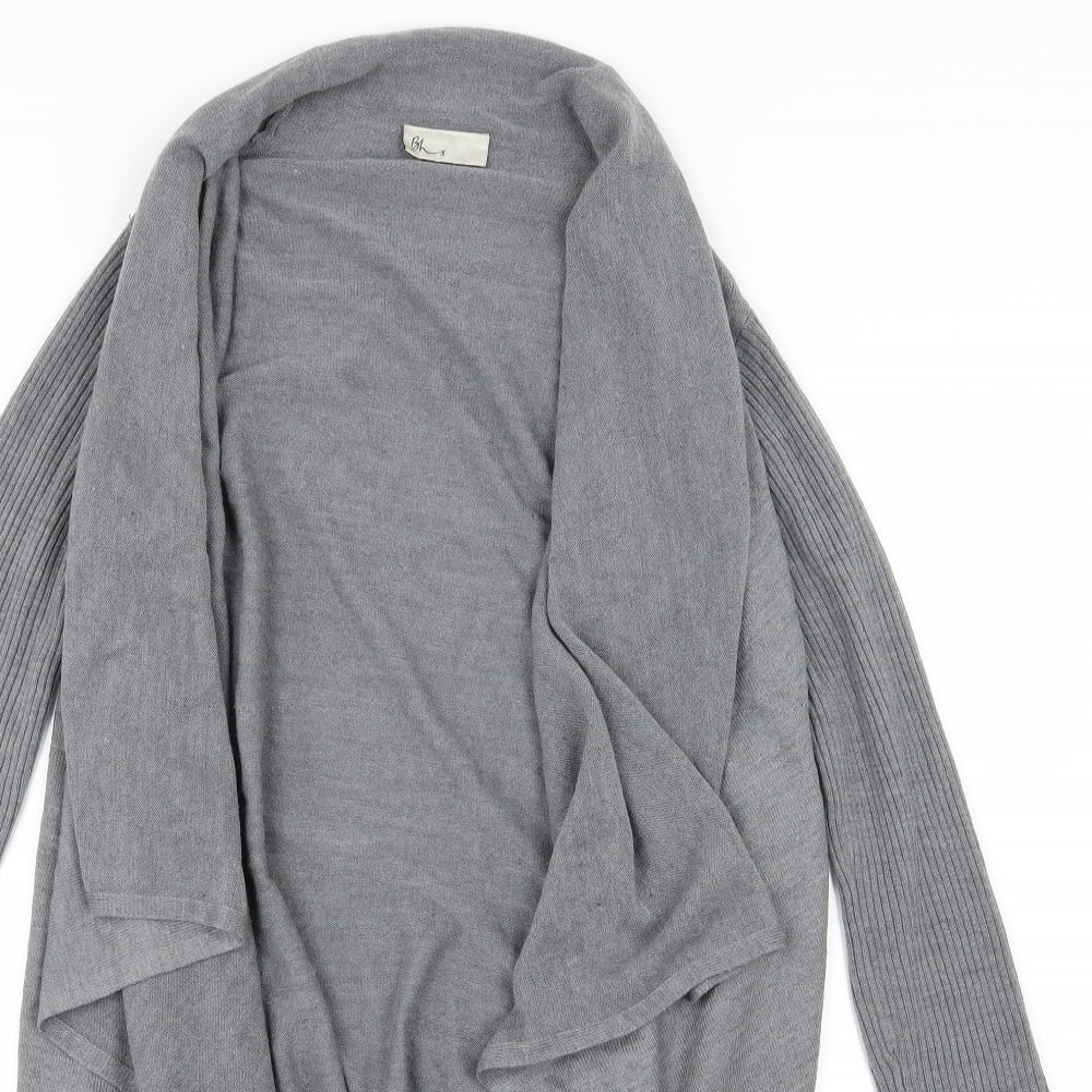 BHS Womens Grey  Knit Cardigan Jumper Size S  - Waterfall