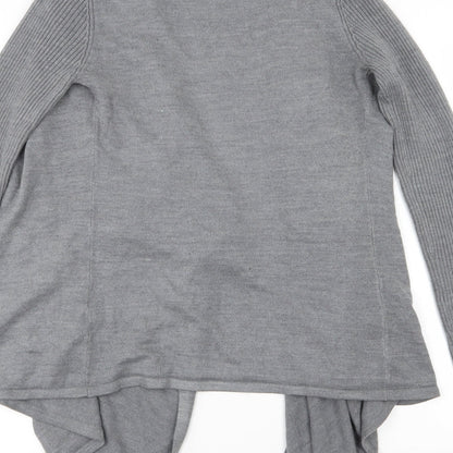 BHS Womens Grey  Knit Cardigan Jumper Size S  - Waterfall
