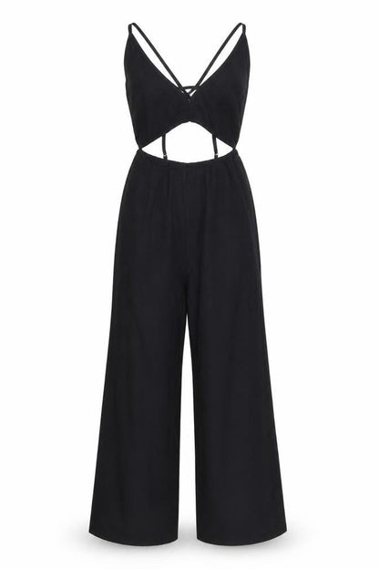 Womens UK Size 4 ASOS One-Piece Black Jumpsuit