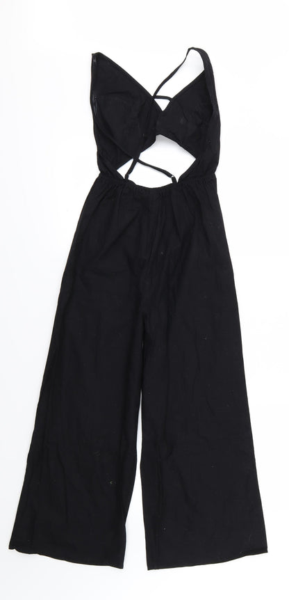 Womens UK Size 4 ASOS One-Piece Black Jumpsuit