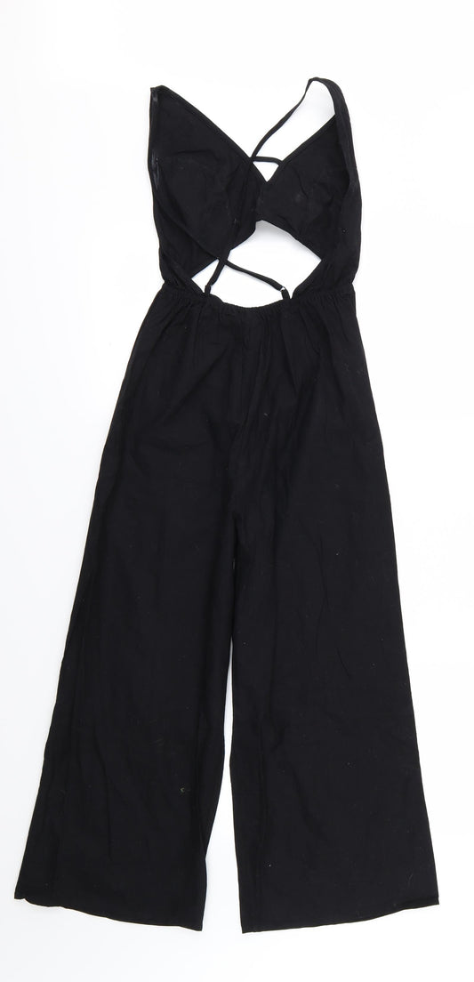 Womens UK Size 4 ASOS One-Piece Black Jumpsuit
