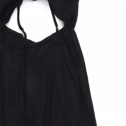 Womens UK Size 4 ASOS One-Piece Black Jumpsuit
