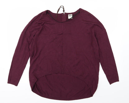 VERO MODA Womens Purple  Knit Pullover Jumper Size S  - Burgundy