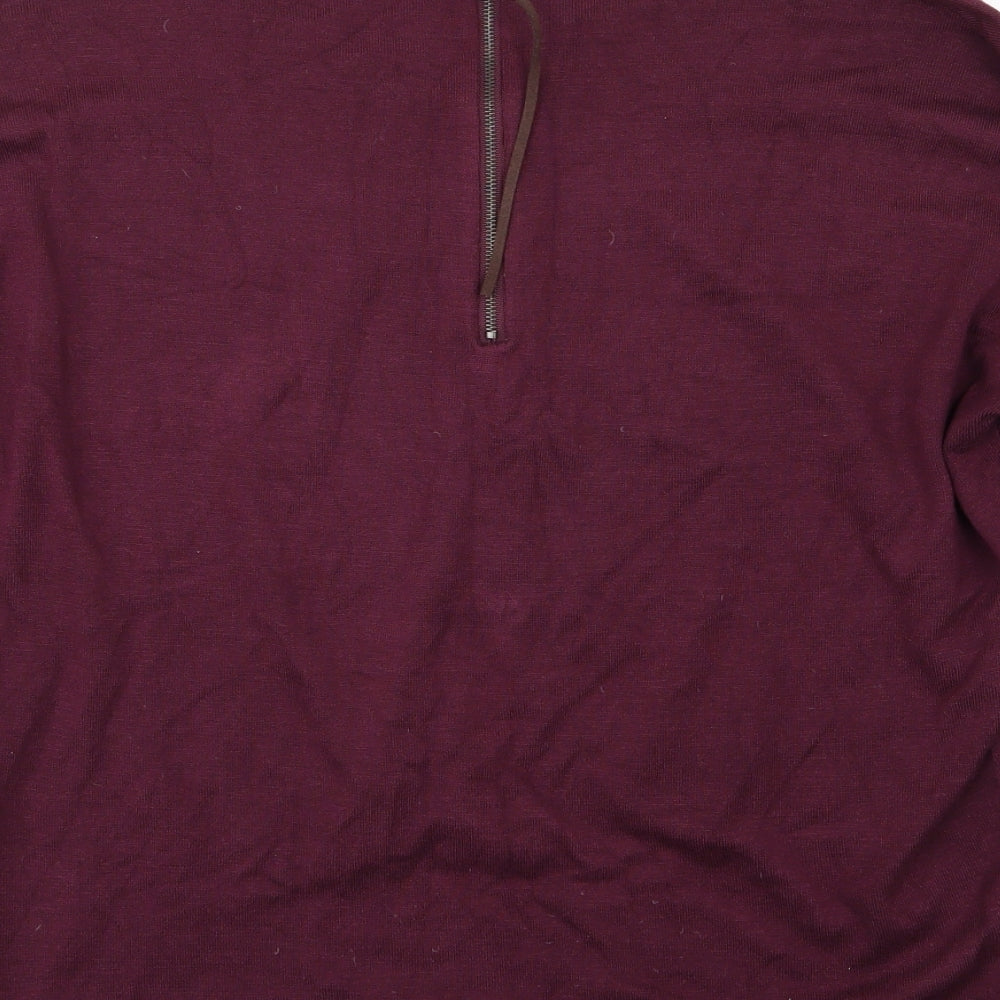 VERO MODA Womens Purple  Knit Pullover Jumper Size S  - Burgundy